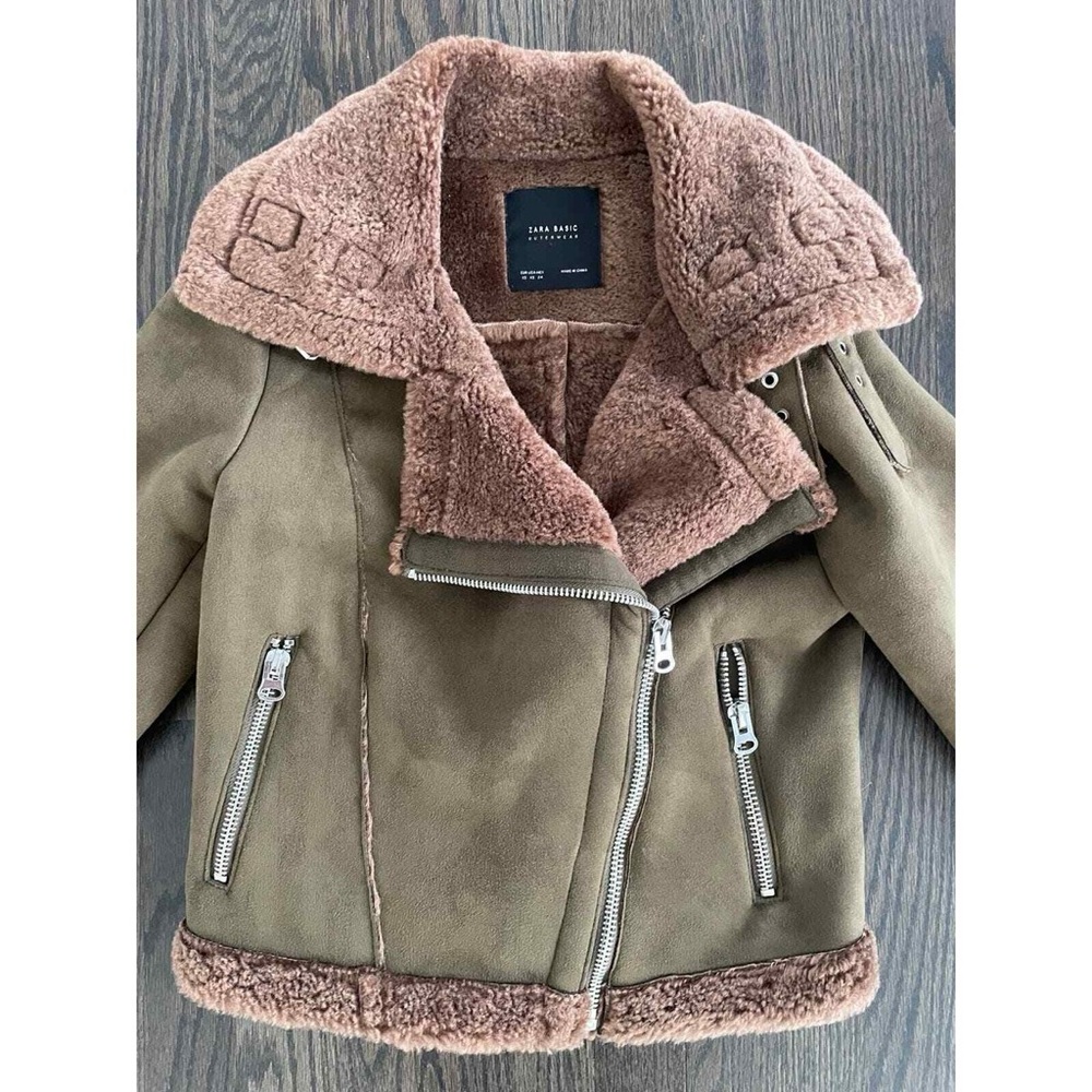 Zara teddy Sherpa moto jacket